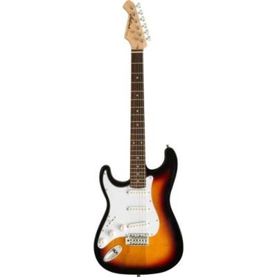 Guitarra Elétrica Pro II STG-003-M LH para Canhoto com Tremolo VFT-1 3 Tone Sunburst Aria Guitars