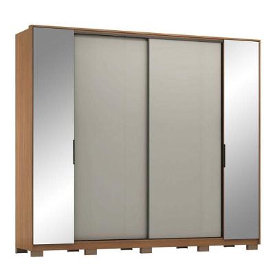 Guarda Roupa Casal Laredo D44010kpe Amêndola Touch Nude Com Pés - Demartez
