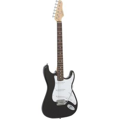 Guitarra Elétrica G100 com Corpo em Basswood e 3 Captadores Single Coils Sonic-X Preta Giannini