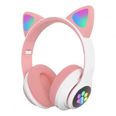 Fone de Ouvido Bluetooth Higipack Iuz com LED RGB e Microfone Conectividade BT 5.0 Rosa