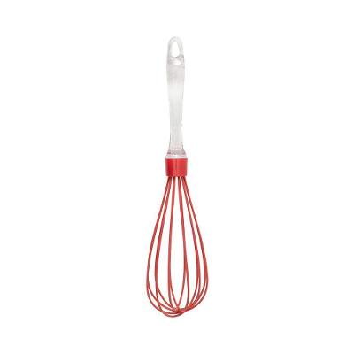 Fuet em Silicone com Cabo Acrilico para Bolos Tortas e Pães com Gancho Vermelho Mimo Style