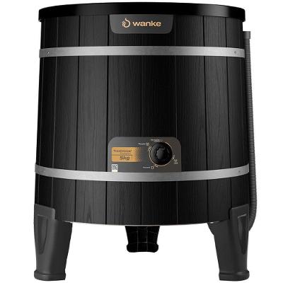 Tanquinho Wanke Tradicional 5.0 5kg Lavadora Superior para Roupas Muito Sujas Preto 110V