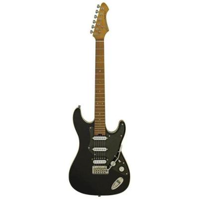 Guitarra Elétrica Aria Pro II 714-DG Fullerton com Vibrato Estilo Vintage Black Aria Guitars