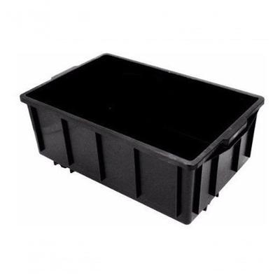 Kit 3 Caixa Plastica 28L e 1 Tampa para Composteira em Plástico Polipropileno Preto Higipack