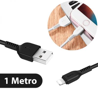 Cabo Carregador Usb Lightning Ios Rápido Turbo 1 Metro Preto