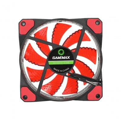 Fan para PC Gamer Gf12r 12CM Vermelho 32 LED com Sistema Hidráulico de Rolamento Gamemax