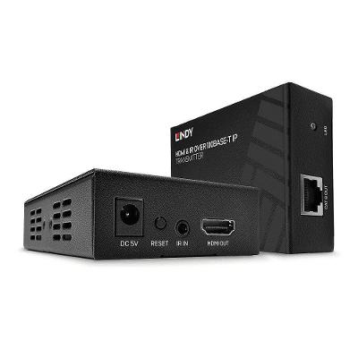 Kit De Extender Hdmi Com Transmissor Ir Base-t Ip Com Hdcp Faz Até 100 Metros Via Porta Rj45 (ethernet) (lindy)