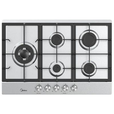 Cooktop a Gás Midea CYB5B 5 Bocas Inox com Mega Chama Trempe em Ferro Fundido Bivolt