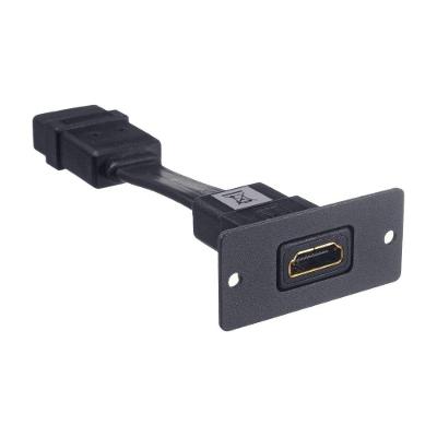 Placa De Inserção Hdmi Fêmea. X Fêmea Preto (kramer)
