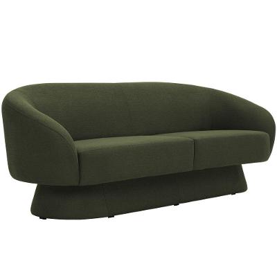 Sofá Sala De Estar 03 Lugares 180cm Liz Linho Verde - Nexta Casa