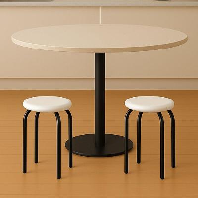 Banqueta Cozinha Baixa Empilhável Industrial Kit 2 Jully D03 - D'rossi Branco
