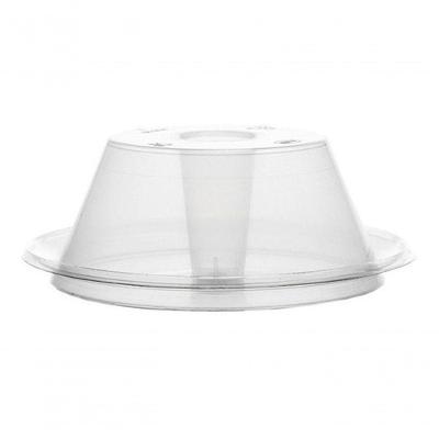 Forma para Pudim Forneável Mini 500ML com Tampa 60 Unidades Transparente Higipack