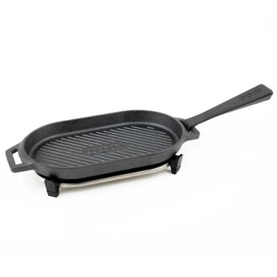 Chapa de Ferro Ooni Grizzler com Base em Aço Inox para Grelhar em Fornos Preto Ooni