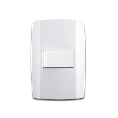 Interruptor Simples Linha Slim 10A 250V Vertical para Uso Residencial e Comercial Ilumi