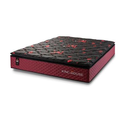 Colchão C- Molas Ensacadas Toronto King 193x203x28 Vermelho