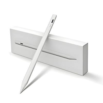 Caneta Digital Touchscreen Caneta Universal Ponta Fina com Rejeição de Palma para Escrita Branco