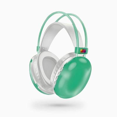 Headset Bluetooth Disco Pulse PG580 sem Fio V5.3 com LED RGB e Microfone Integrado para Jogos