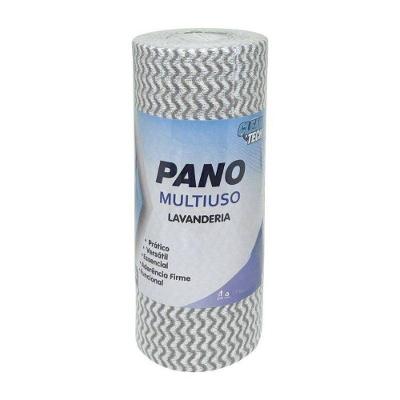 Rolo de Pano para Limpeza Multiuso Kit 03 Rolos Total 600 Folhas Branco Clean Tech