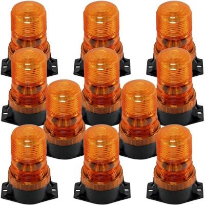 Kit 10 Giroflex Sinalizador de LED para Veículos Lux Led Bivolt 9V a 30V Amarelo Pruden Auto