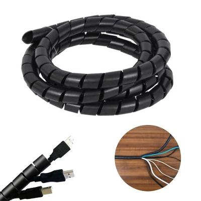 Kit 10 Organizador de Fios e Cabos 1 Metro com Aplicador Preto Startools