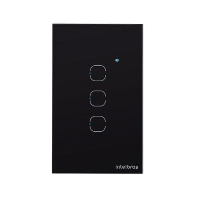 Interruptor Smart Zigbee Touch EZS 1003 4850049 com Automações Inteligentes Preto Intelbras