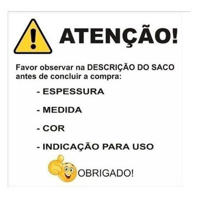 Saco de Lixo Super Reforçado Preto 100L Kit 100 Unidades Alta Resistência Higipack