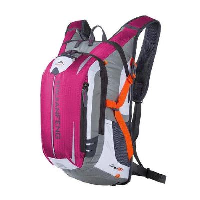 Mochila Esportiva Ciclismo com Bolsos Organizadores, Material Impermeável e Cinta Peitoral Rosa Yeet