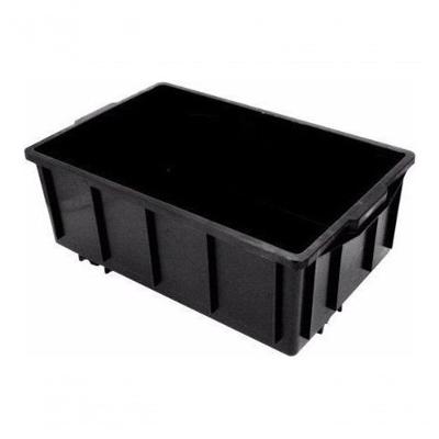 Kit 3 Caixas Plásticas 28L com Tampa para Composteira Preto Higipack