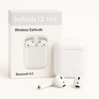 Fone de Ouvido Aquilae I12 TWS com Microfone Integrado Wireless Bluetooth 5.0 Branco