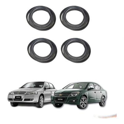 Kit 4 Borrachas de Porta Automotiva Preta Premium Astra Vectra Após 95 Vedação Tribulbo Uniflex