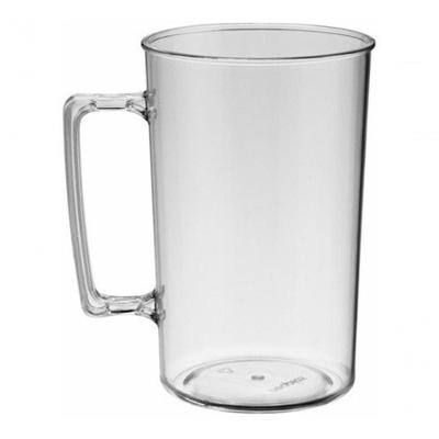 Kit 50 Caneca Pequena 300ML Acrílico Prata para Bebidas com 01 Pacote X 50 Unidades Higipack