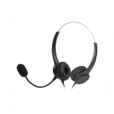 Headset para Telefone RJ9 Vinik Corp Duo VK500RJ9 com Braço Ajustável para Microfone e alto-falante
