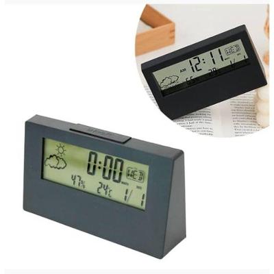 Kit 10 Relógio Despertador de Mesa Digital Top Rio Comercial Tempo Data Hora Alarme com Visor LCD