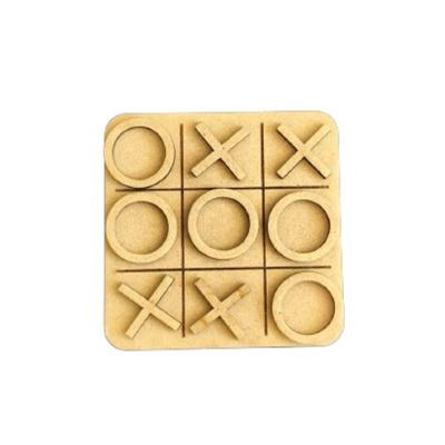 Jogo da Velha [F031] em MDF 3MM Natural Passatempo Clássico para Toda a Família Trovarelli Móveis