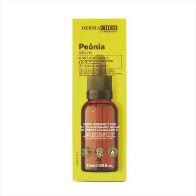 Sérum Facial Serum Peonia 30ML Hidratação Profunda com Niacinamida e Ácido Hialurônico Dermachem