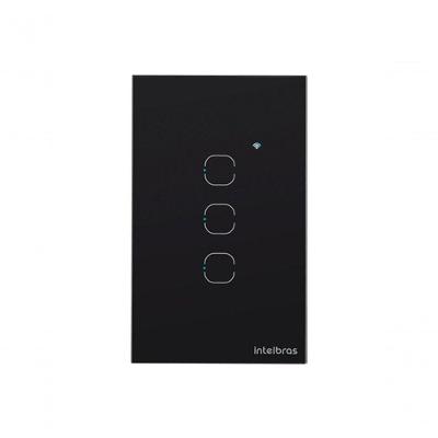 Interruptor Smart Touch EWS 1003 Wi-Fi com 3 Teclas e Automações Inteligentes Branco Intelbras