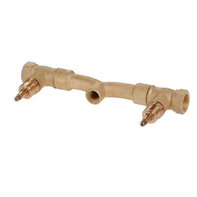 Base para Misturador Base Docol Duplo Comando 3-4 Bicomando em Latão para Instalação em Parede