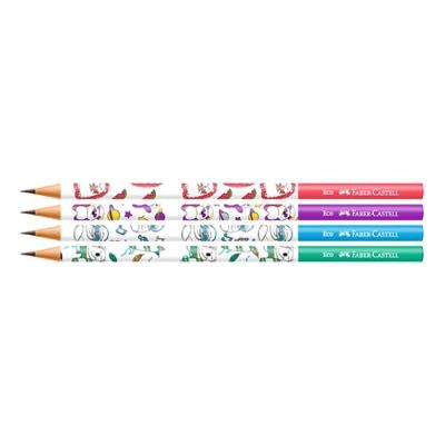 Ecolápis Grafite Faber-Castell Mamíferos Panda Ponta Max Resistente Nº2 HB Grafite