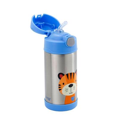 Garrafa Térmica Infantil Tigre com Isolamento a Vácuo e Tampa com Vedação Inox Clingo