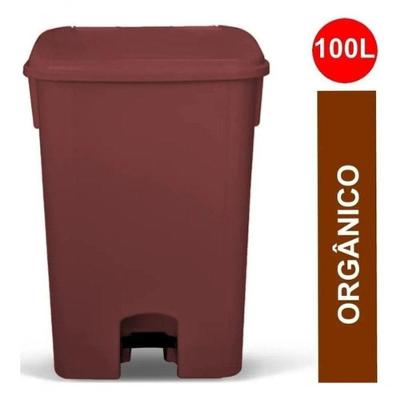 Saco para Lixo Kit 10 Pacotes 100 Litros Resistente Marrom para Descarte Orgânico Higipack