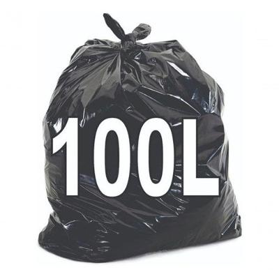 Saco para Lixo Kit Saco de Lixo 100 Litros Resistente 100 Unidades em Polietileno de Baixa Densidade