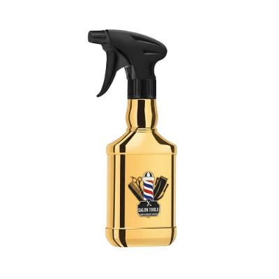 Borrifador Metalico Retangulo Dourado 400ML para Uso Profissional Dourado World Barber