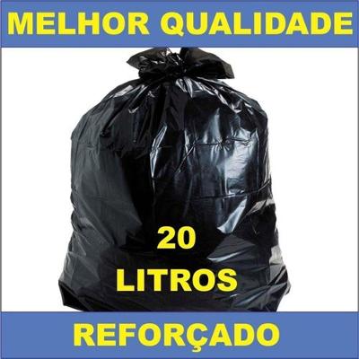Saco para Lixo Kit 2 Fardos Saco Lixo Preto 20L Mediano com 50UN por Fardo Higipack