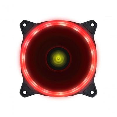 Fan-cooler para Gabinete V.ring Vringr 120x120MM com Anel de LED Único Vermelho Vinik