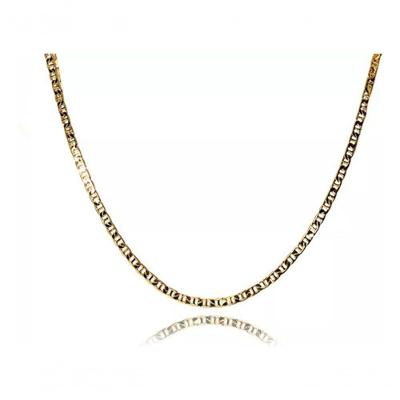 Colar Corrente Fino Folheado em Ouro 18K Comprimento 60 cm Hipoalergênico Níquel Free