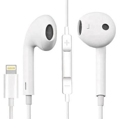 Fone de Ouvido com Fio Lightning Draik Fone Lightning Compatível com Iphone Som Estéreo Branco