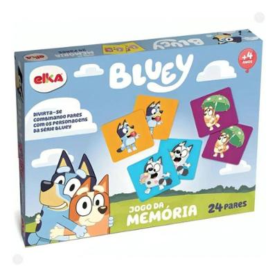 Jogo Da Memoria Bluey 24 Pares De Cartas 1285 - Elka