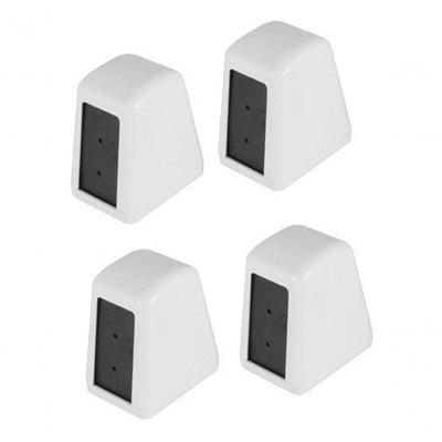 Kit 4 Porta Guardanapo Plástico 14x16 (Tv) em ABS com Plaquinha Branco Higipack