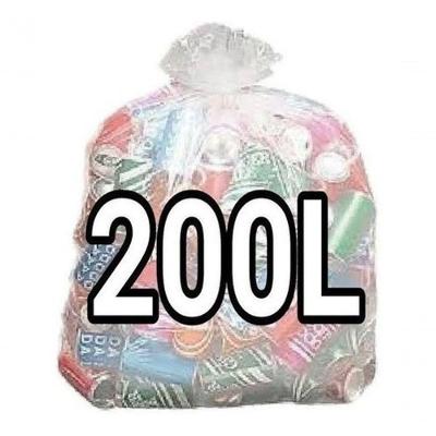 Kit Saco para Lixo Transparente Reforçado 200L 400 Unidades Higipack
