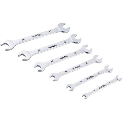 Jogo De Chaves Fixas 6 A 17mm Cromadas - 3731061700 - Vonder